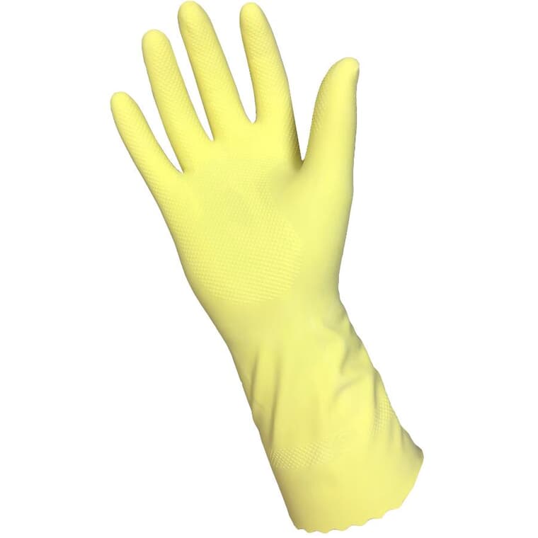 Latex Rubber Utility Gloves - Large