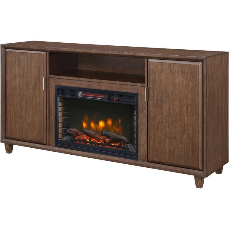 Barrington 64" Infrared Media Electric Fireplace - Cherry