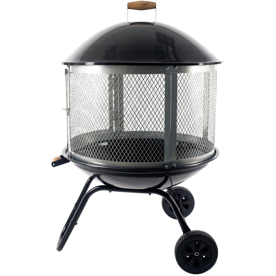 Outdoor Heating Fire Pits Tables, Coleman Fire Pit On Wheels