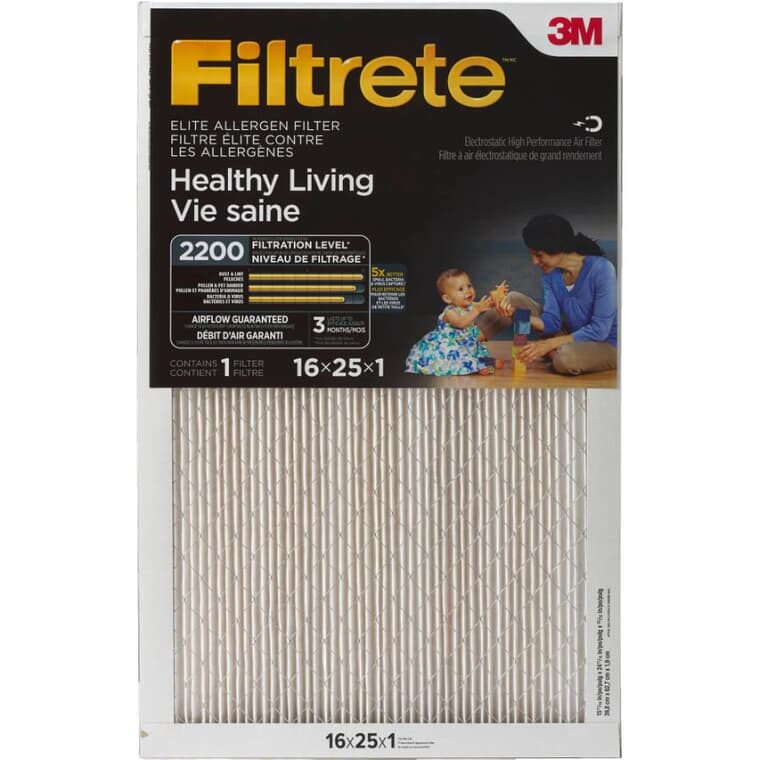 Healthy Living Elite Allergen Filter - 1" X 16" X 25"