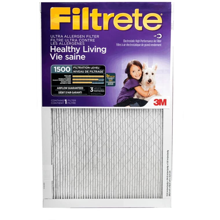 Healthy Living Ultra Allergen Furnace Filter - 1" x 16" x 24"
