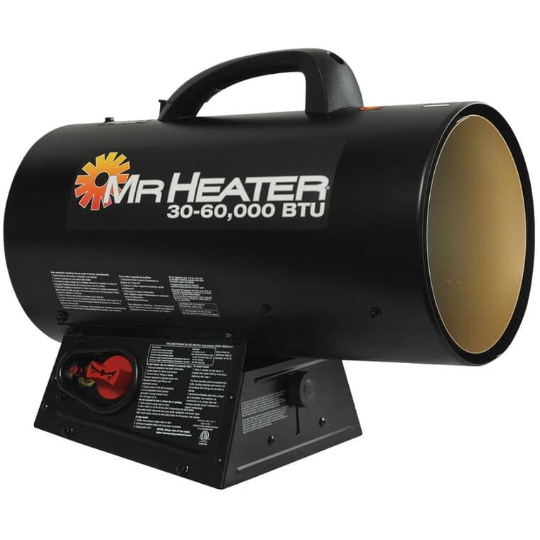 Forced Air Propane Heater - with Quiet Burner Technology, 30,000 - 60,000 BTU