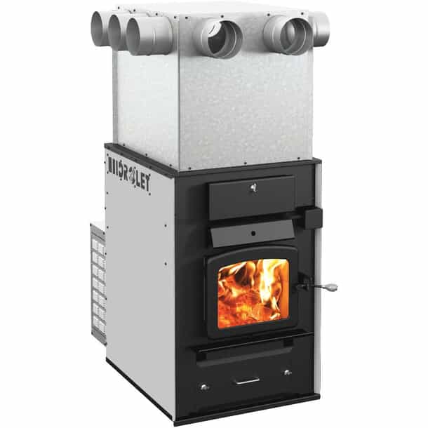 Outdoor Wood Burning Small Forced Air Furnace DROLET Tundra II EPA Wood  Furnace Home Hardware