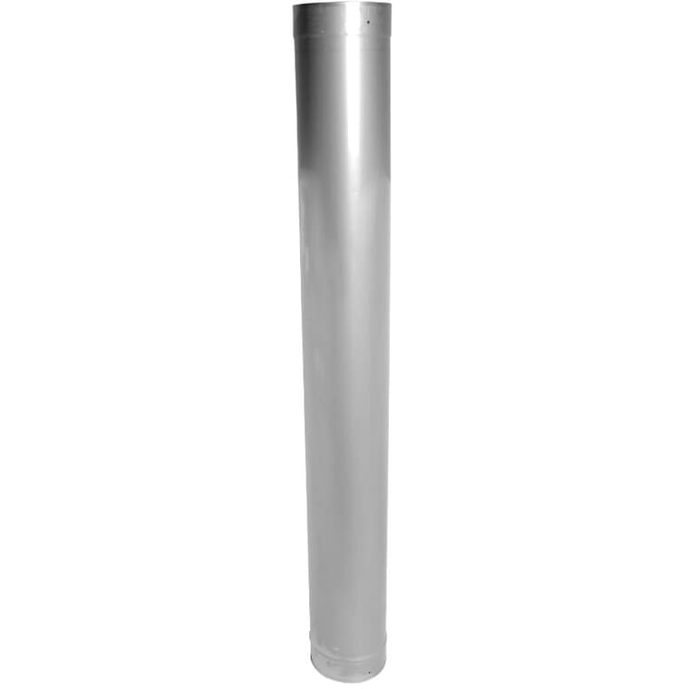 Doublure rigide en acier inoxydable pour cheminée, 6 po de diamètre x 48 po de longueur