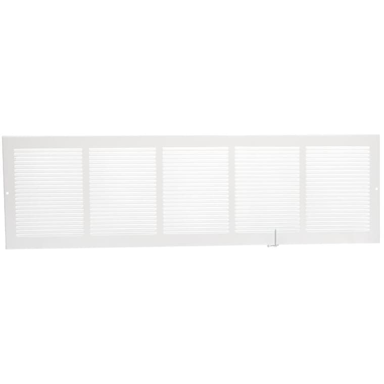 8" x 30" White Sidewall Grille