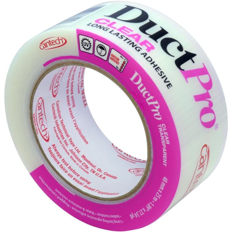 Pro Duct Tape - Clear, 48 mm x 25 m