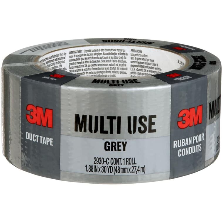 Multi-Use Duct Tape - 1130-AF, Grey, 1.88" x 30 yards (48 mm x 28 m)