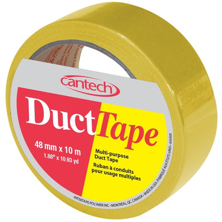 Cloth Duct Tape - 48 mm x 10 m, Yellow