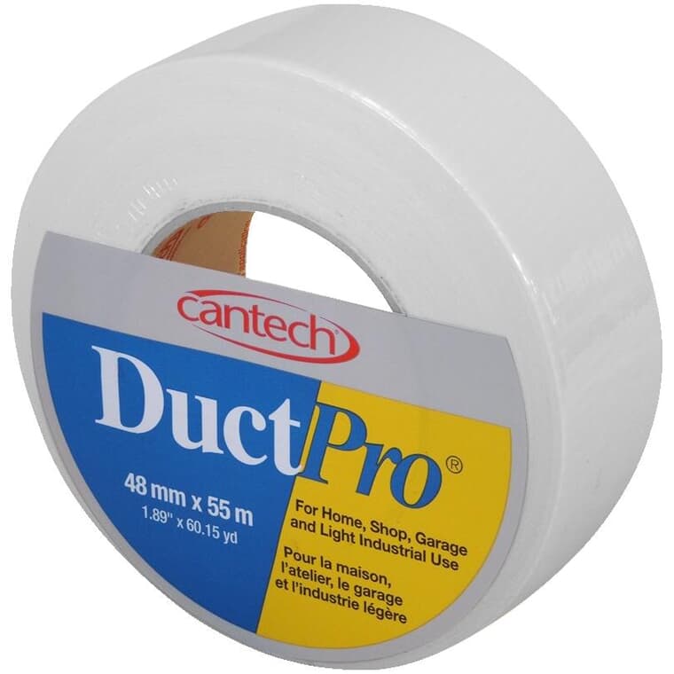 Cloth Duct Tape - White, 48 mm x 55 m