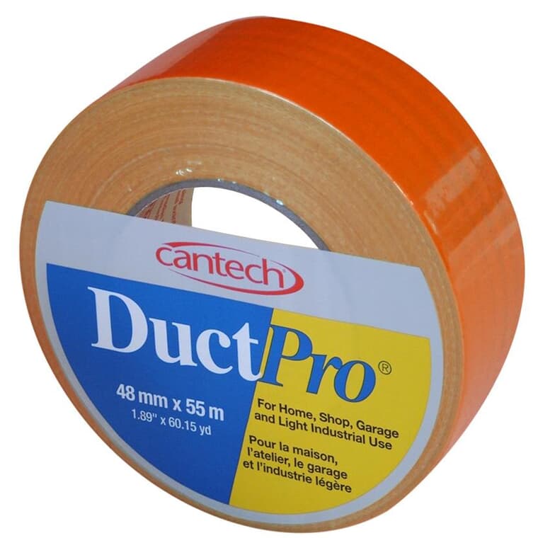 Cloth Duct Tape - 48 mm x 54.8 m, Orange