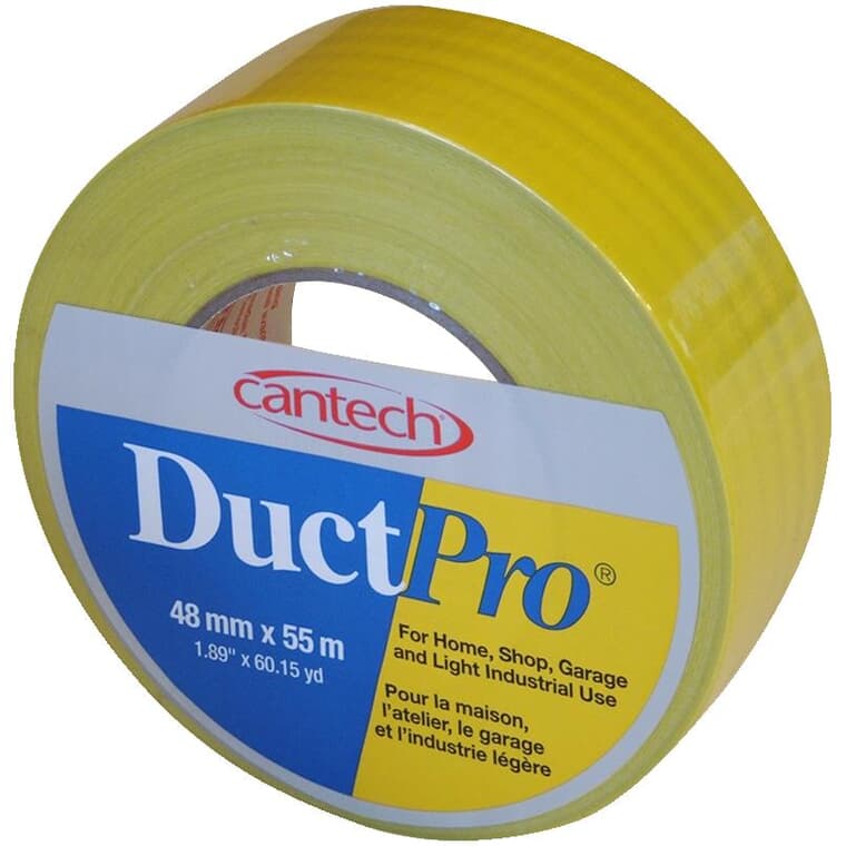 Cloth Duct Tape - 48 mm x 55 m, Yellow