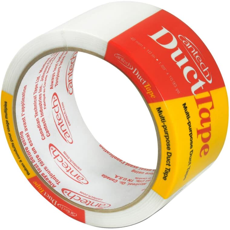 Duct Tape - 48 mm x 10 m,  White