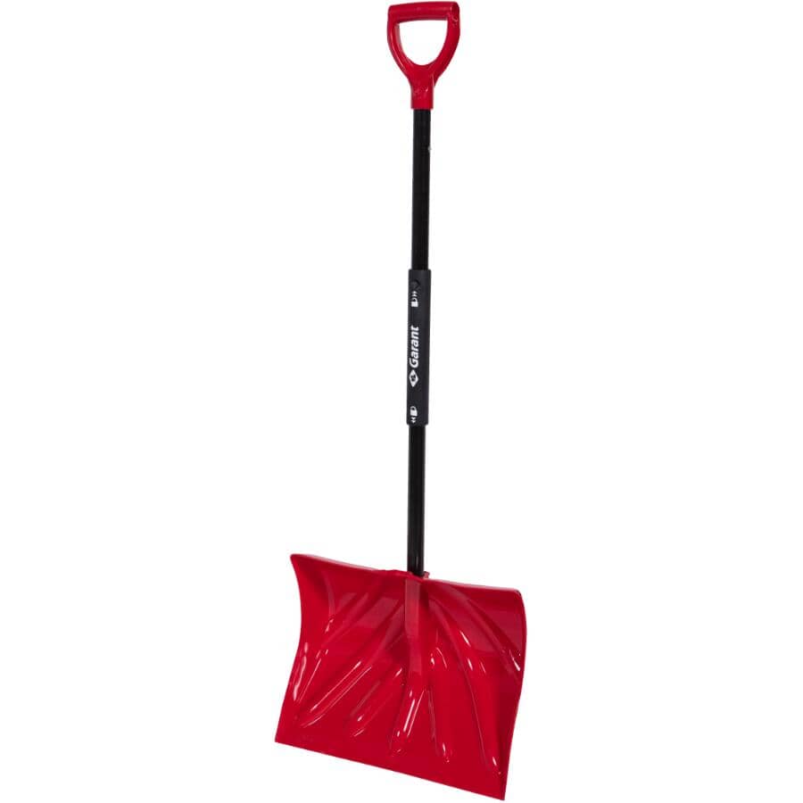 GARANT:18" Poly Blade Snow Shovel, with Foldable Steel Handle