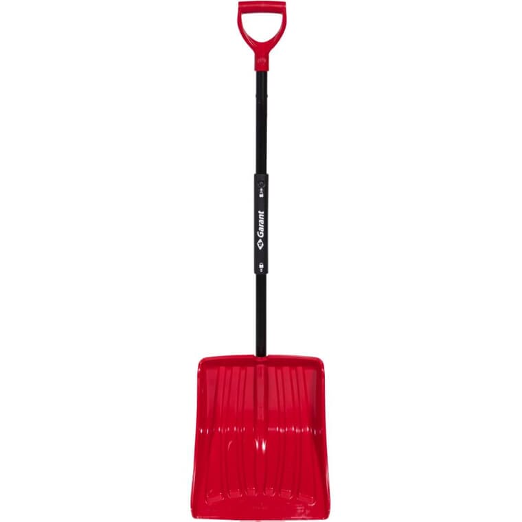 13.9" Poly Blade Snow Shovel, with Foldable Steel Handle