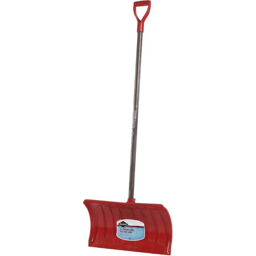 GARANT:21" Poly Blade Snow Pusher - with Stained Ash Handle