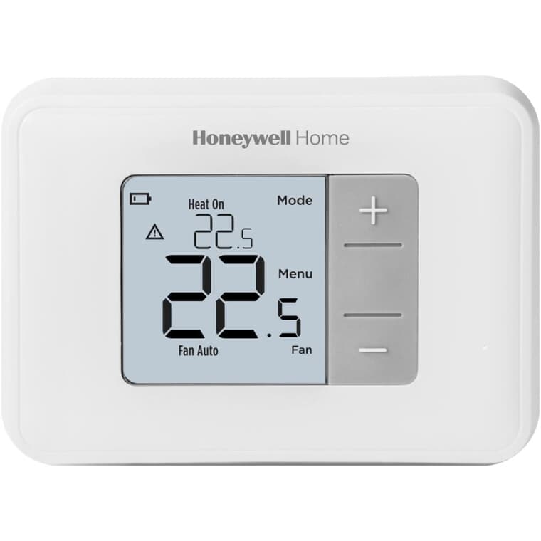 Thermostat manuel non programmable pour chaleur et climatisation, avec affichage ACL