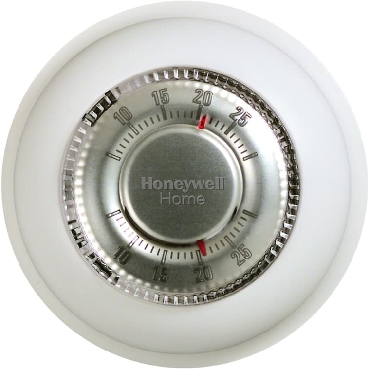 Thermostat manuel non programmable rond pour chauffage