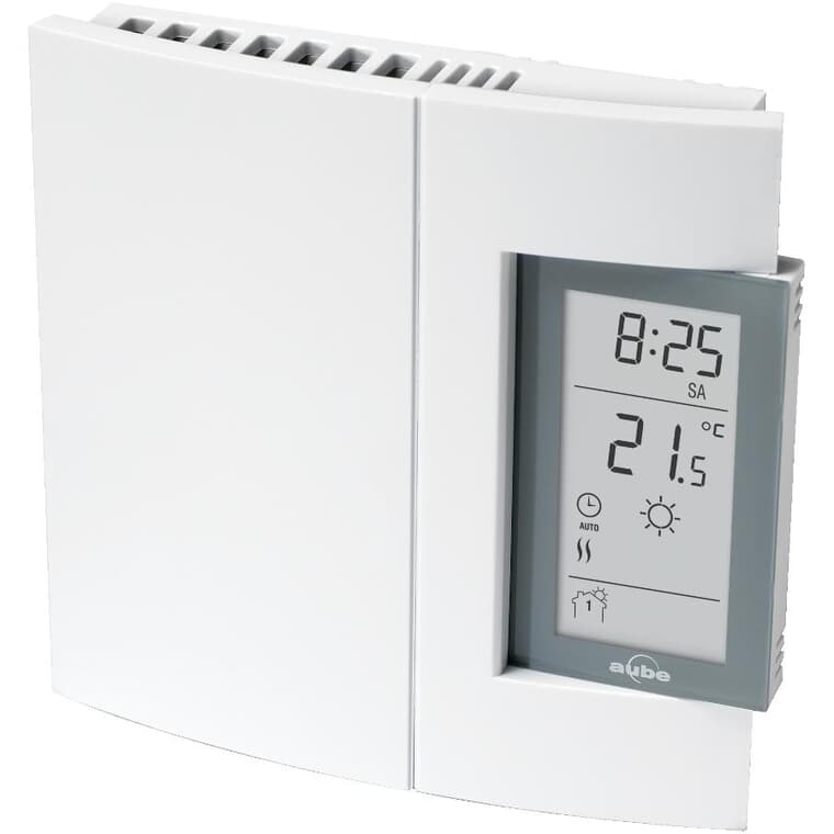 Thermostat à tension de secteur pour plinthe avec programmation de 7 jours, 4 000 W