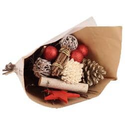 SECOND NATURE DESIGNS:Timeless Christmas Dried Flowers Bouquet