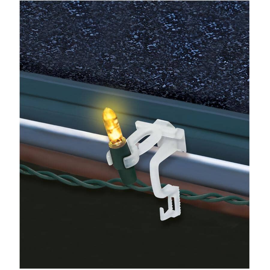 NEW TRADITIONS Titan Dual Direction Shingle & Gutter Light Clips | Home ...