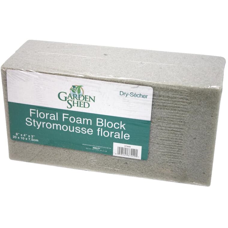 8" x 4" x 3" Floral Dry Foam Block