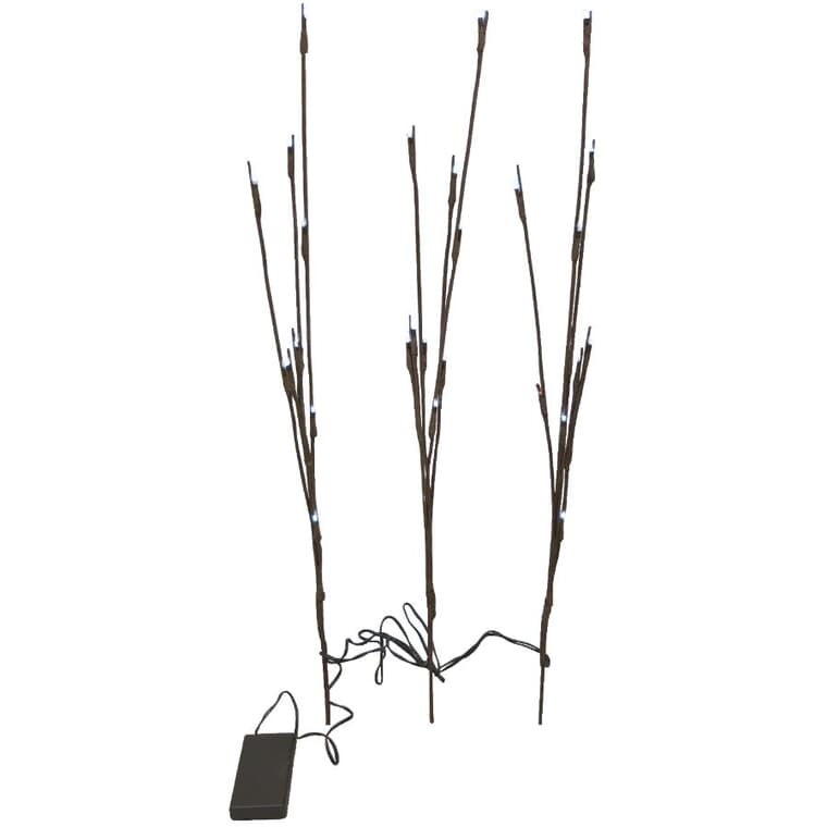 3 Pack Battery Operated Twig Branches, with Lights