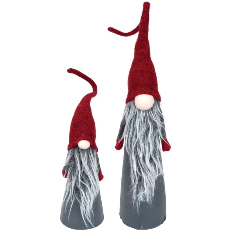 2 Piece Battery Operated Tabletop Gnome Decoration Set