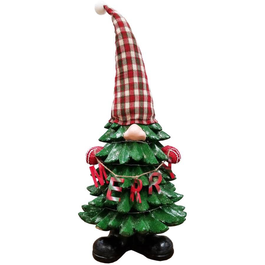 ALPINE:28" Lit Gnome Tree - with 20 Colour Changing LED Lights