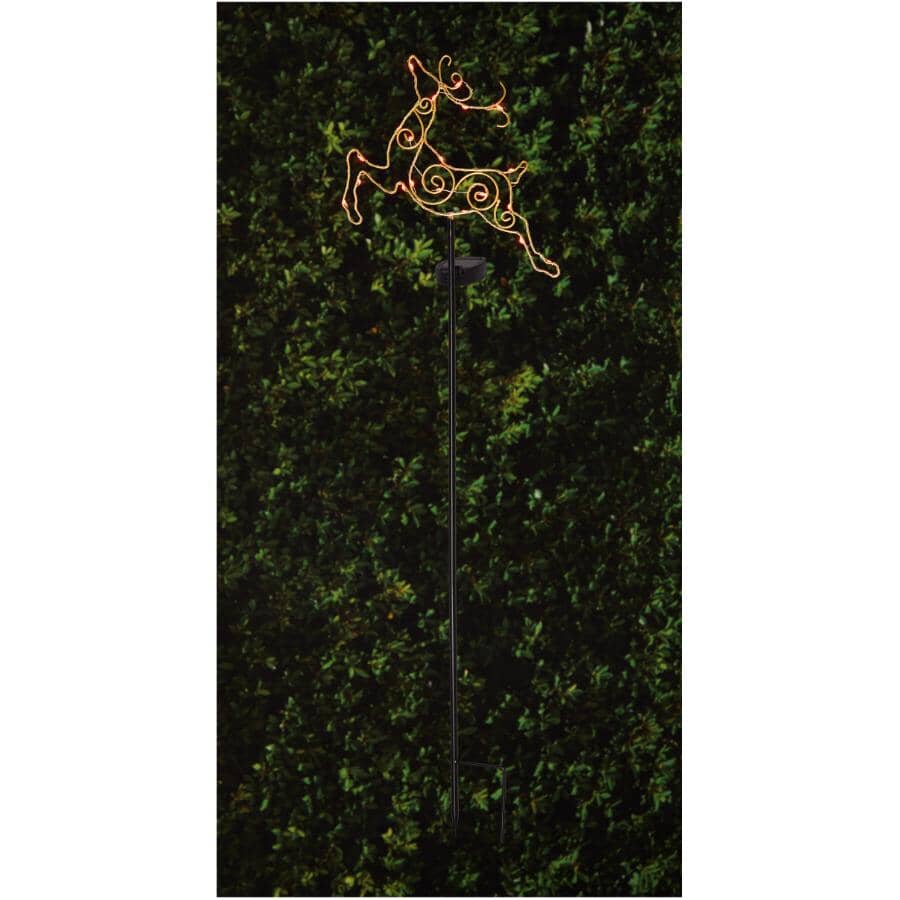 MOONRAYS Solar Spiral Reindeer Stake Light | Home Hardware