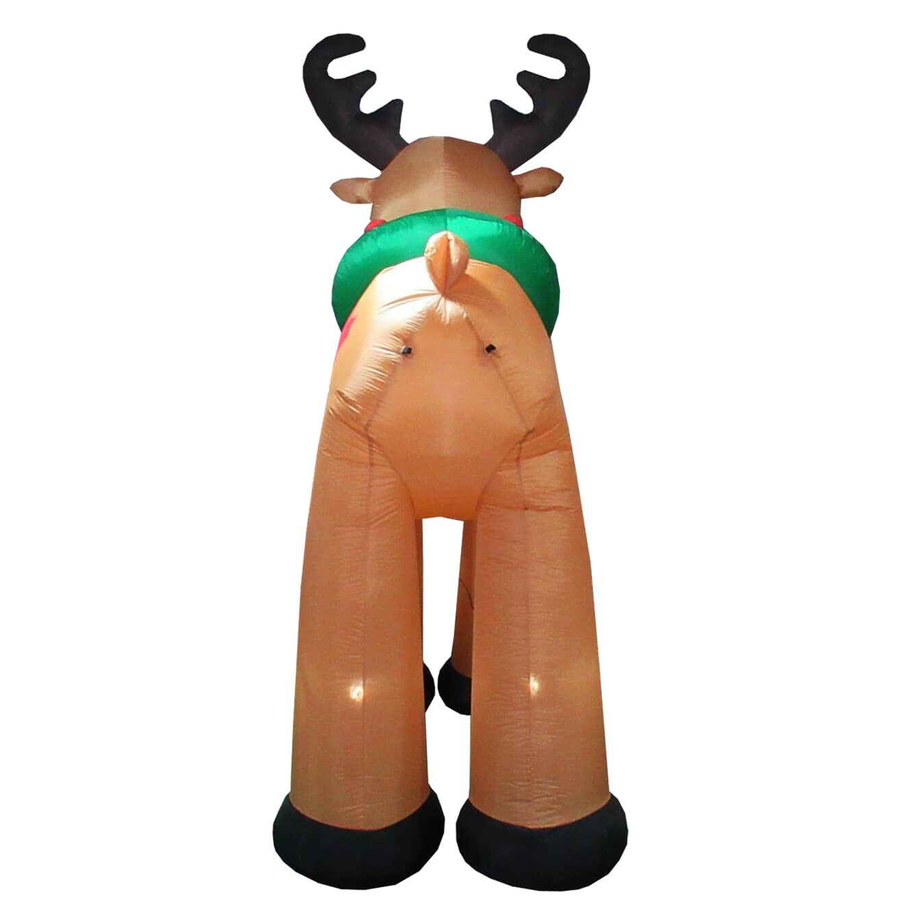 Inflatable Reind INSTYLE HOLIDAY 12' Lighted Reindeer Airblown Inflatable Figure | Home ...