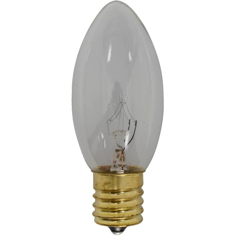 Indoor/Outdoor C9 Incandescent Bulbs - Clear, 25 Pack