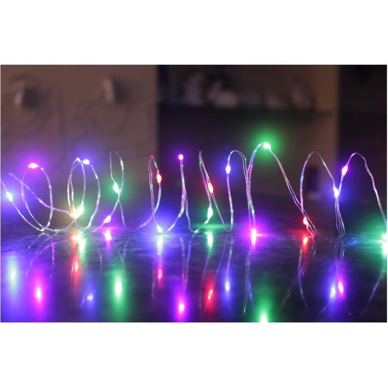 Battery Operated Fairy Lights - Multi-Colour, 7.8', 25 LEDs