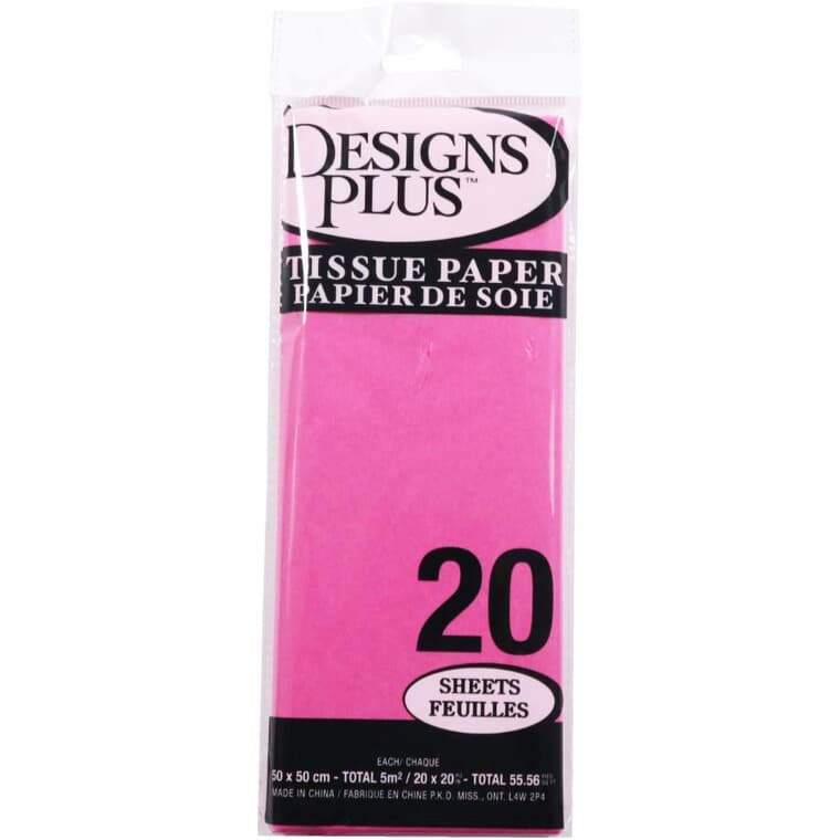 Tissue Paper - Magenta, 20 Sheets