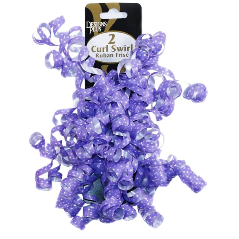 Curl Swirl Two Tone Gift Bows - Assorted Colours, 2 Pack