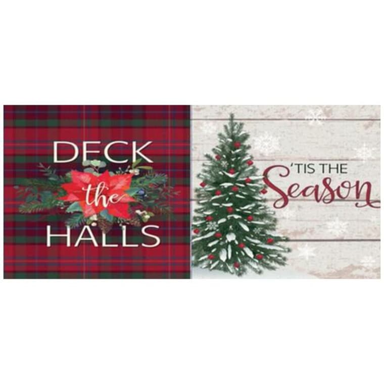 17" x 11" x 2-1/2" Folding Christmas Gift Boxes - 2 Pack