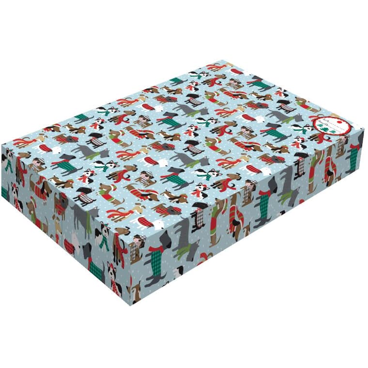 Paquet de 3 boîtes-cadeaux de Noël pliantes de 13 po x 9 po x 2 po