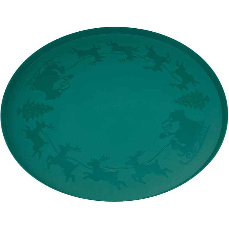 28.5" Green Plastic Tree Stand Tray