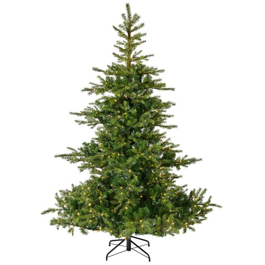 INSTYLE HOLIDAY:9' Grandis Fir Christmas Tree - with 700 Warm White LED Lights