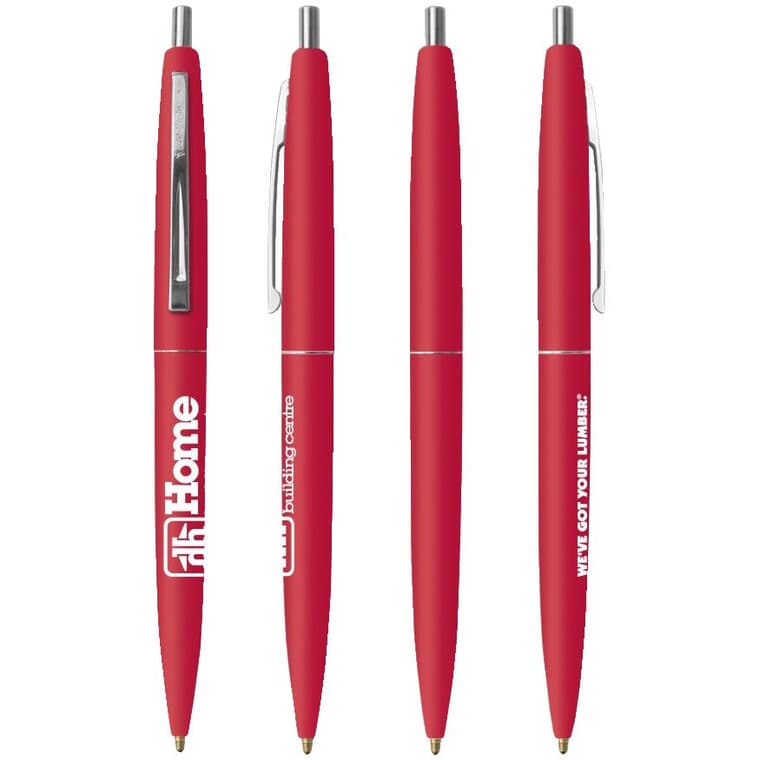 Red Barrel Click Pens - Blue
