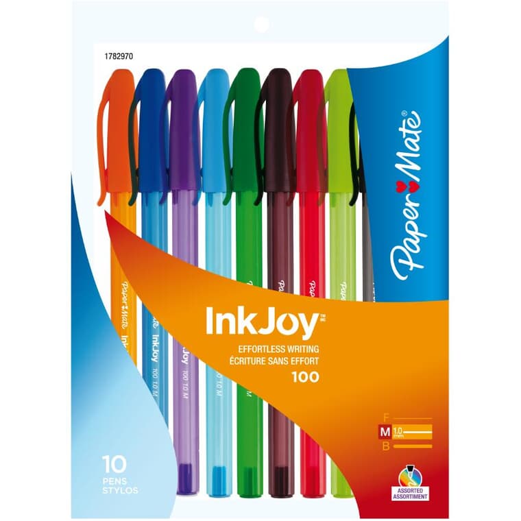 Paquet de 10 stylos mode InkJoy, multicolore