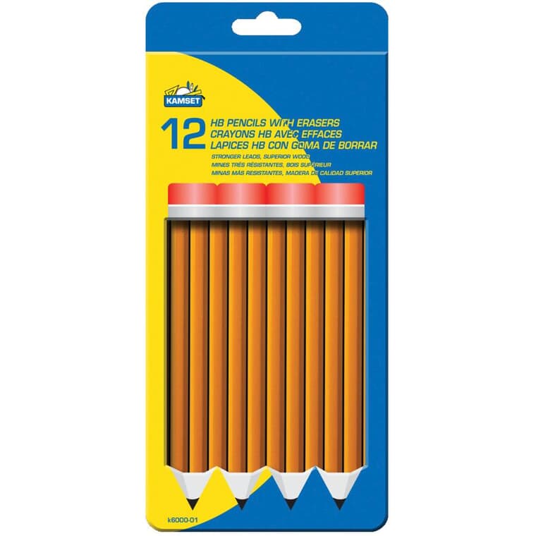 Paquet de 12 crayons de plomb HB