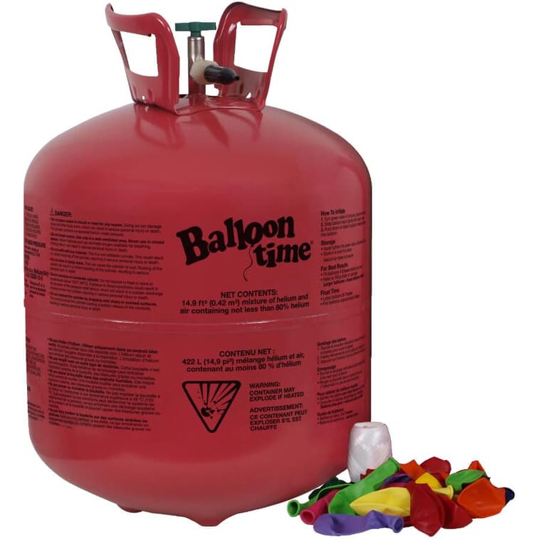 Helium Tank - with 50 9" Balloons