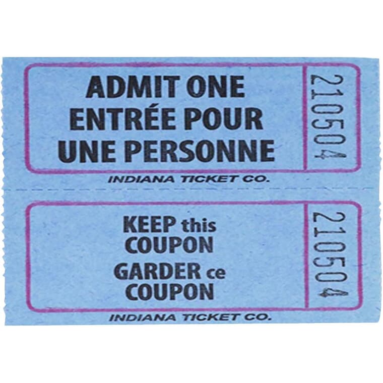 Double Ticket Flat - Assorted Colours, 500 Pack