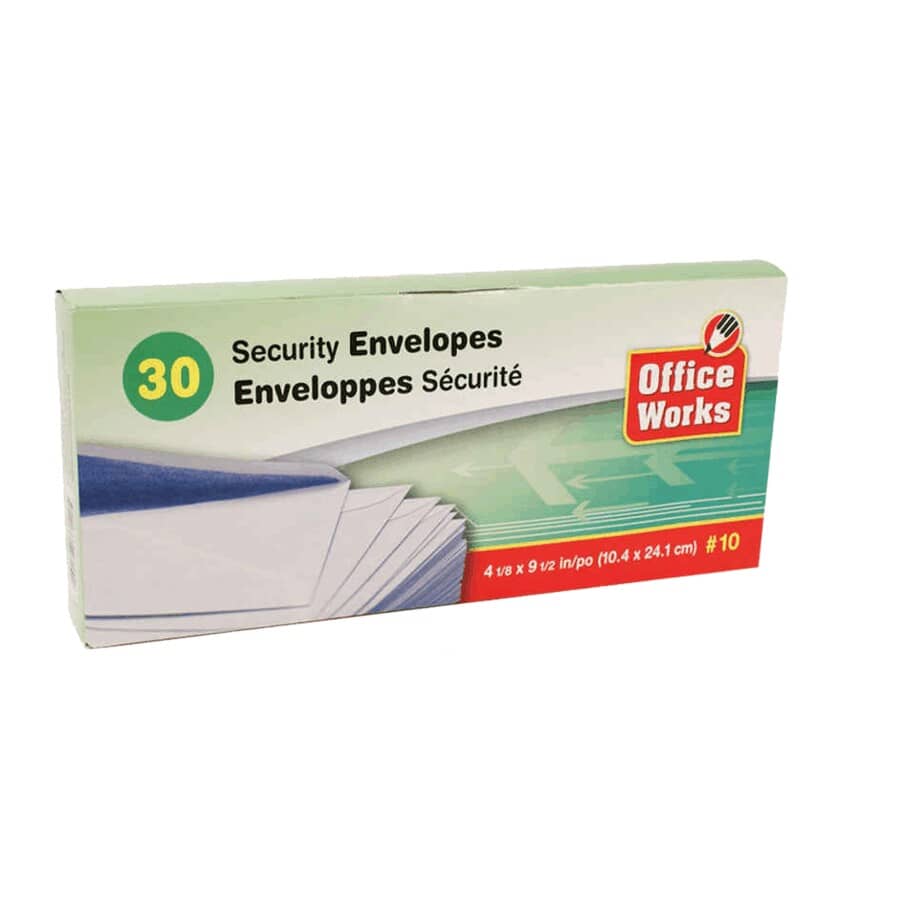 OFFICE WORKS Security Envelopes | Home Hardware
