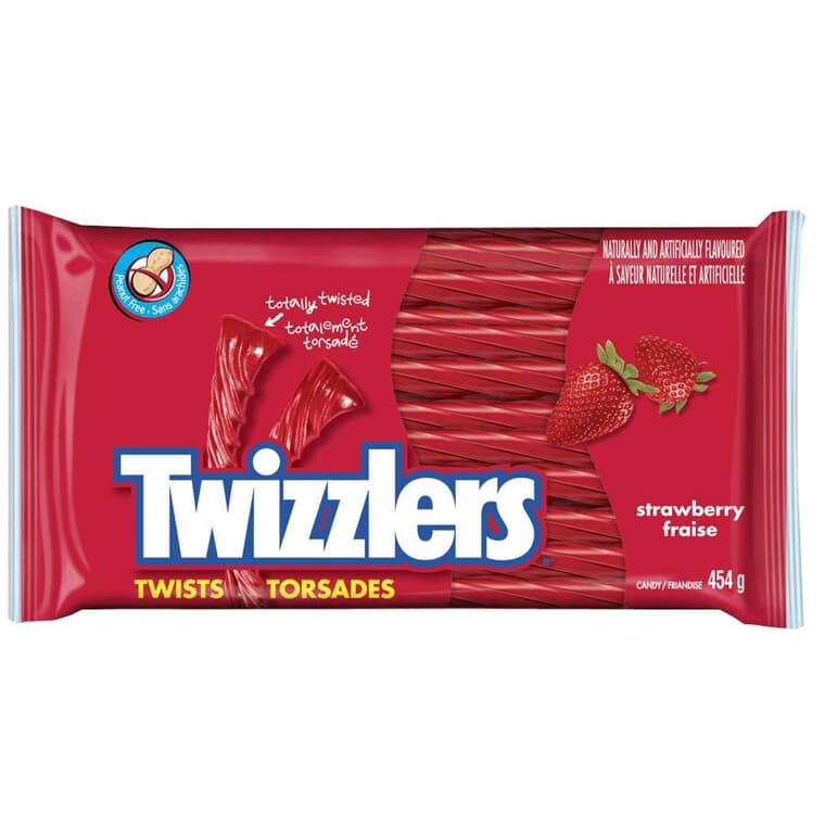 Twizzlers Twists Licorice - Strawberry, 454 g