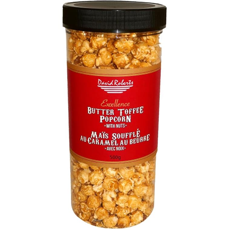 Butter Toffee Glazed Popcorn - with Nuts, 500 g