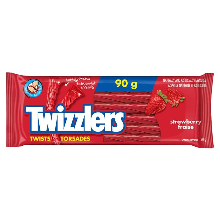 Twizzlers Twists Licorice - Strawberry, 90 g