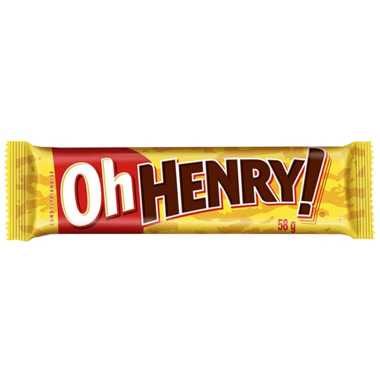 Tablette de chocolat Oh Henry, 58 g