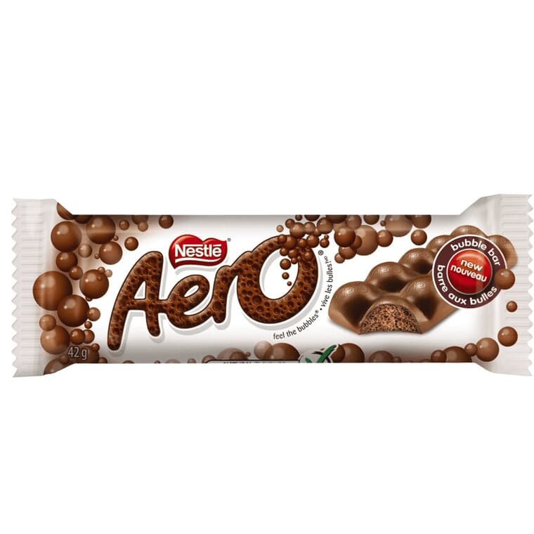 Tablette de chocolat Aero, 42 g
