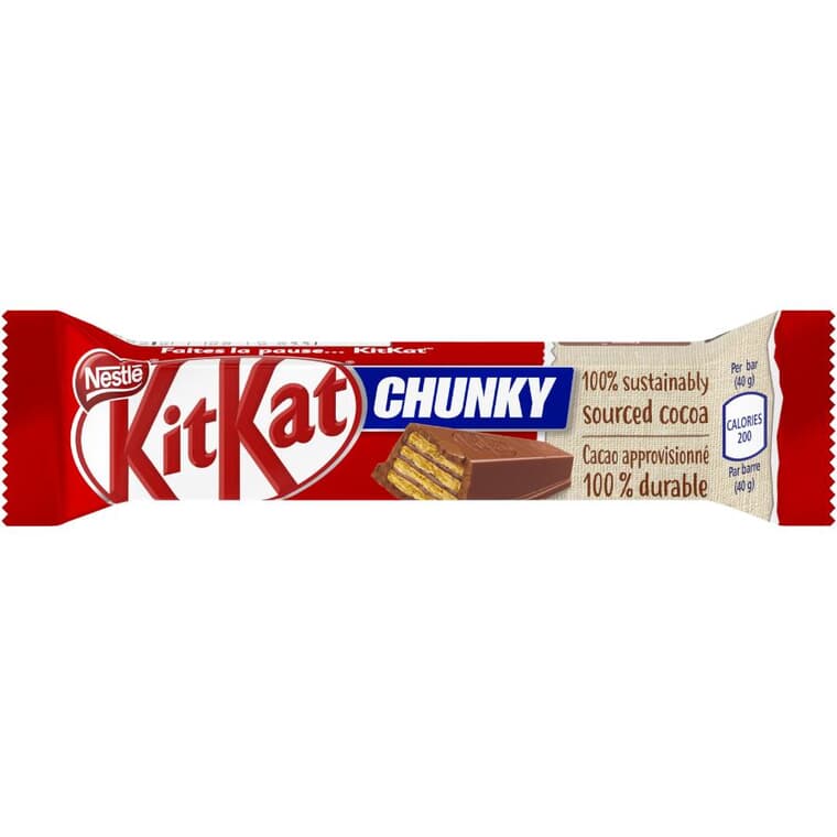 Tablette de chocolat Kit Kat Chunky, 49g